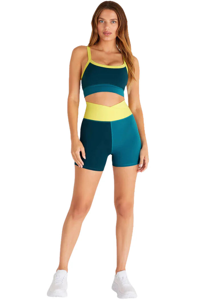 Color Block Bike Short