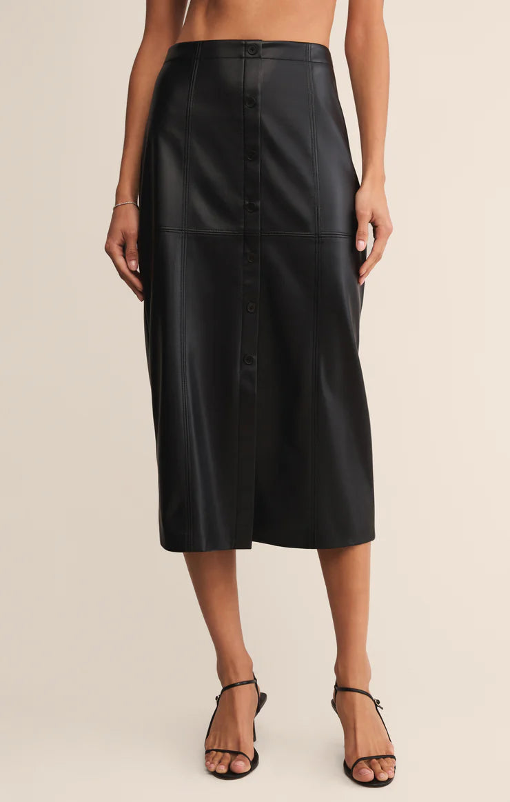 Reine Faux Leather Skirt