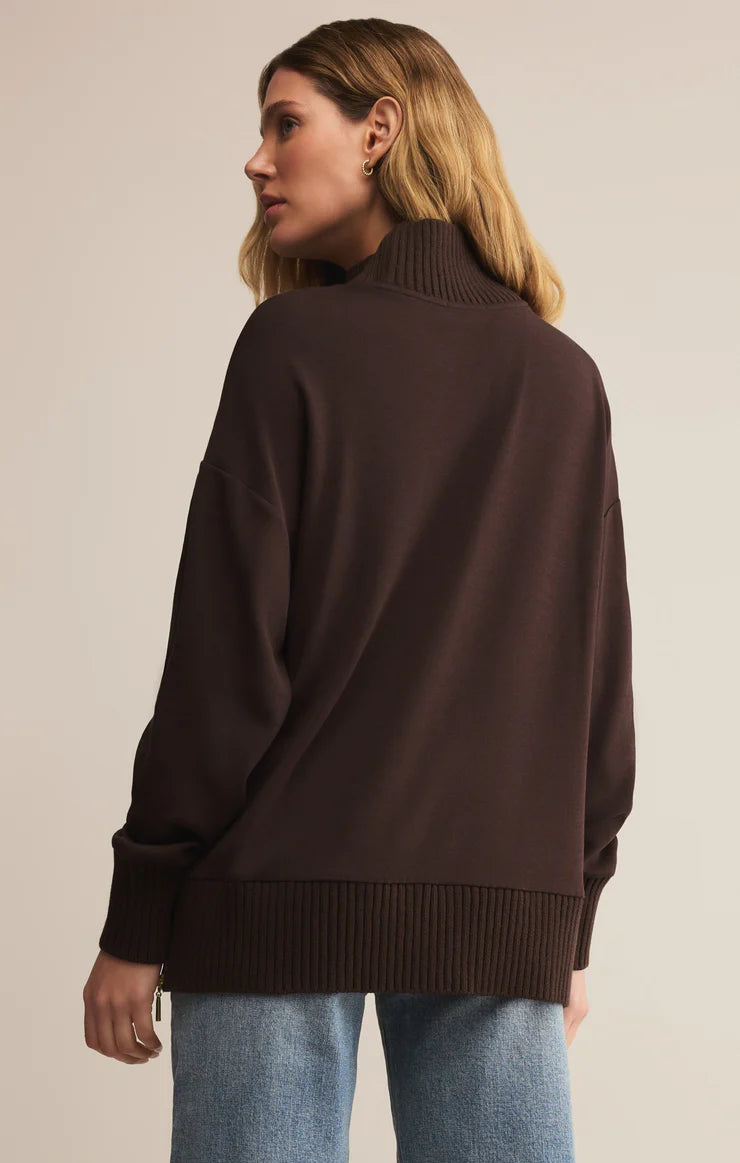 Sable Mock Neck Sweatshirt