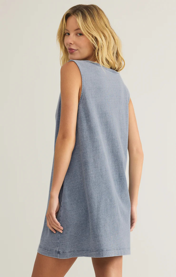 Sloane V-Neck Denim Mini Dress