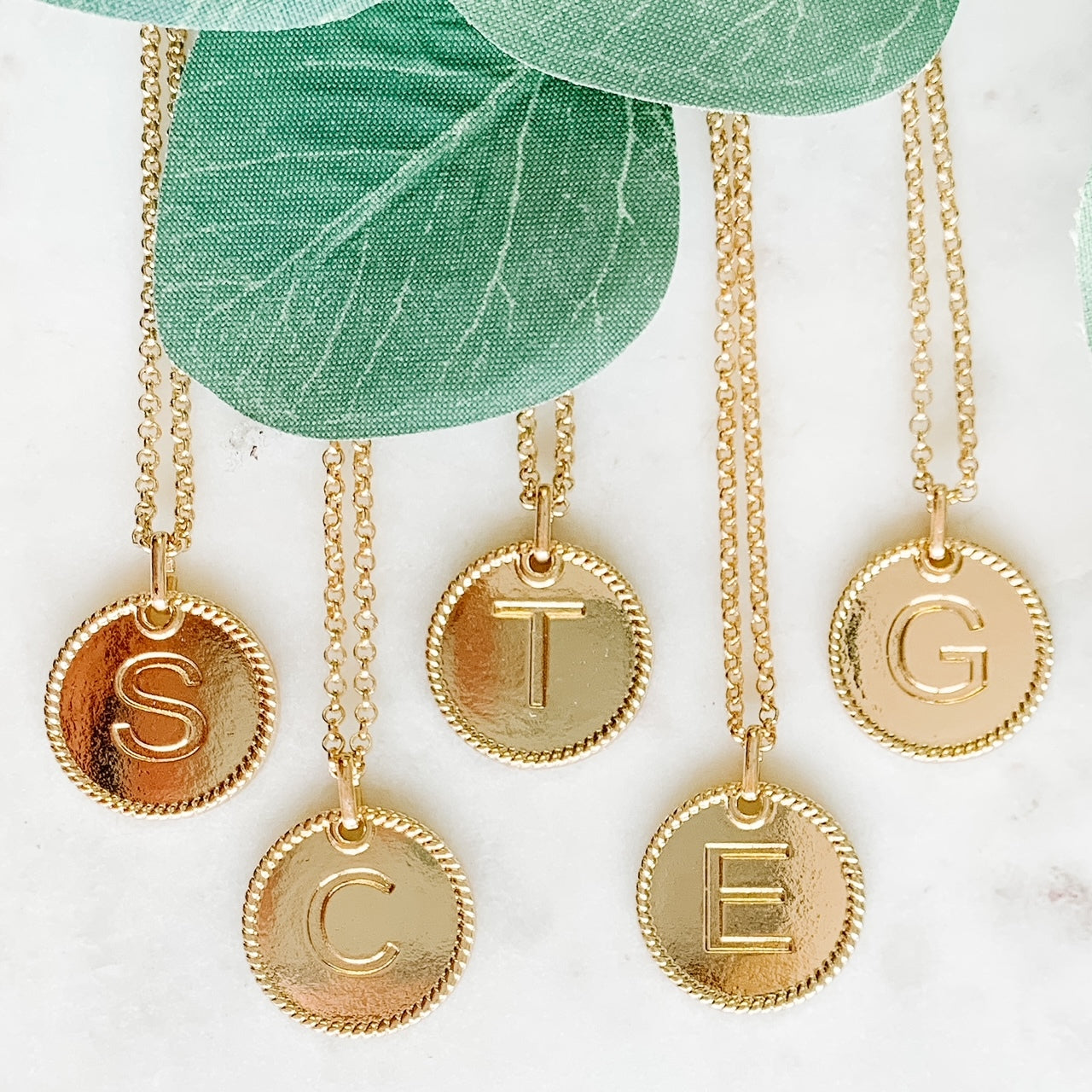 Initial Circle Necklace