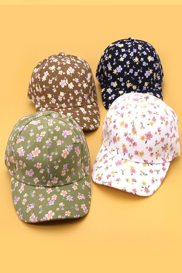 Floral Baseball Hat