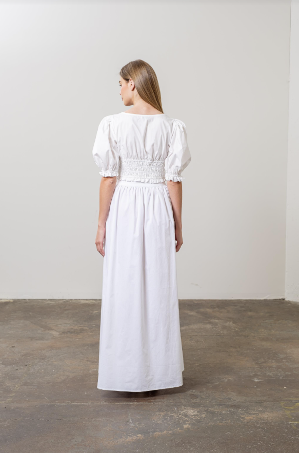 Cotton Midi Skirt