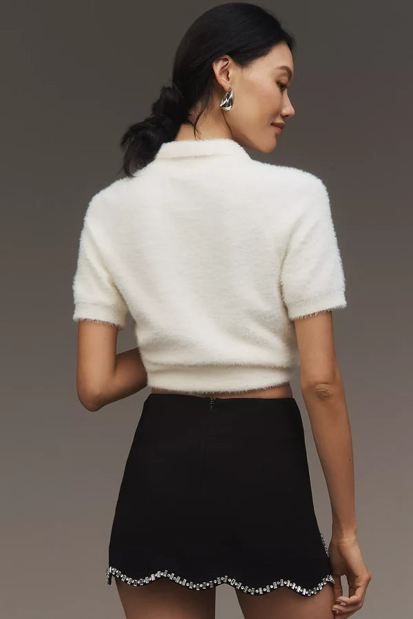 Bow Embellished Skirt