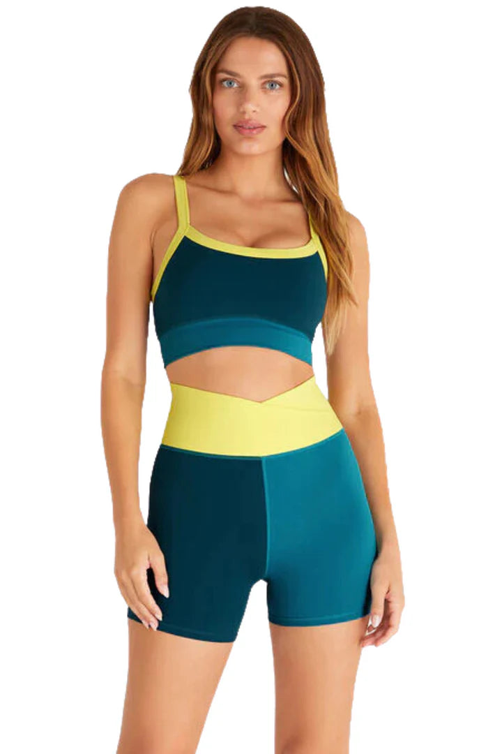 Color Block Bike Short