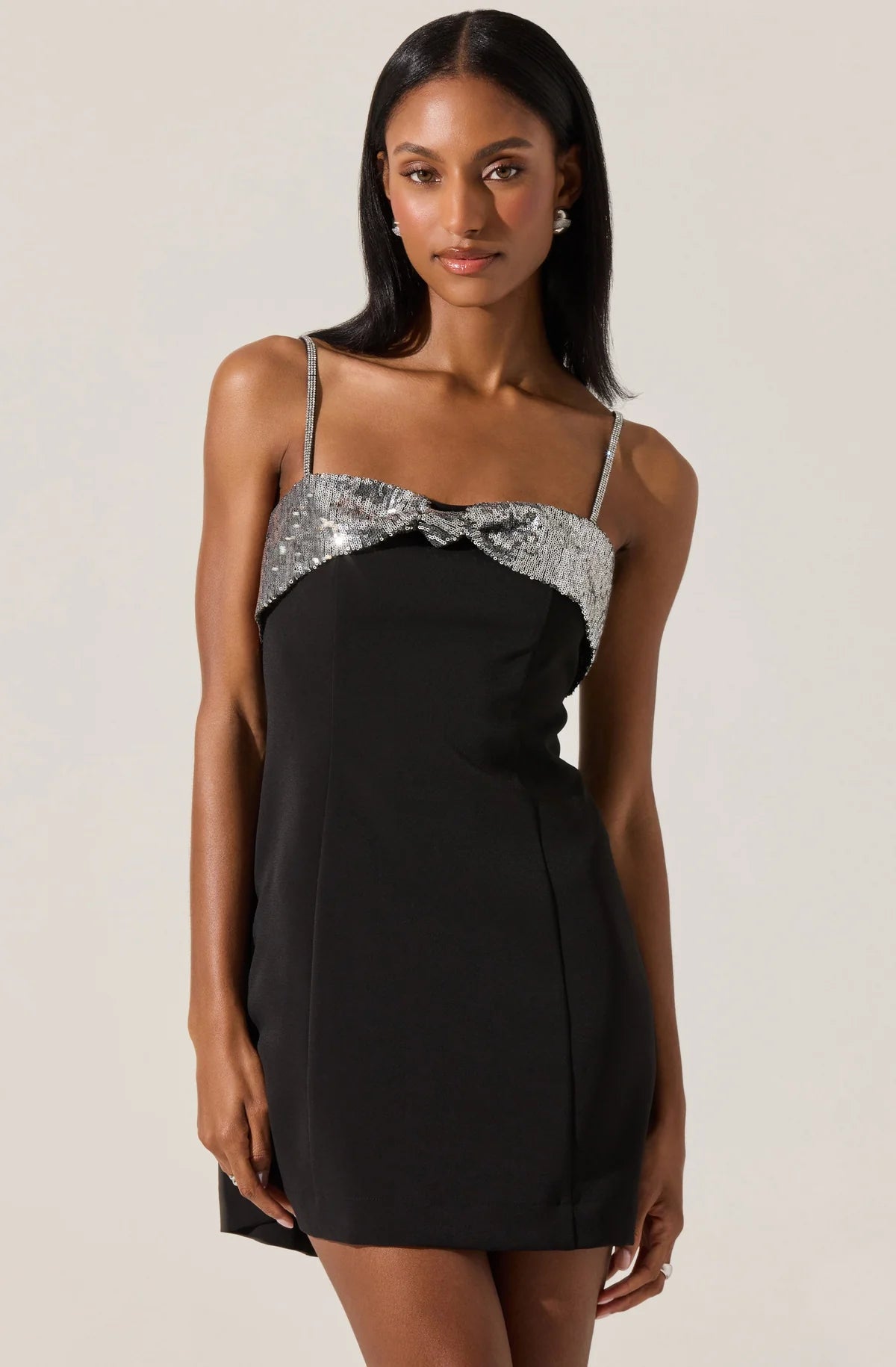 Halya Sequin Bow Dress