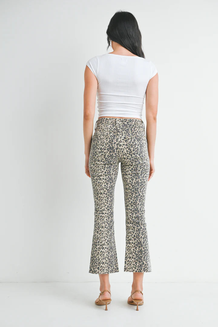 Leopard Crop Flares