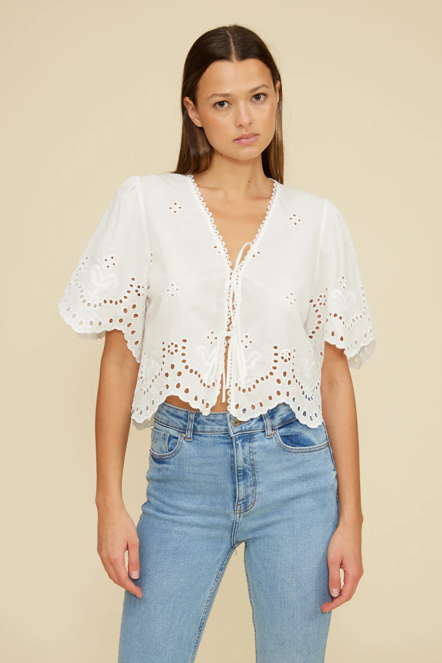 Loray Eyelet Top