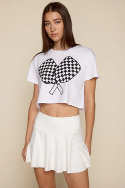 Paddles Up Crop Tee