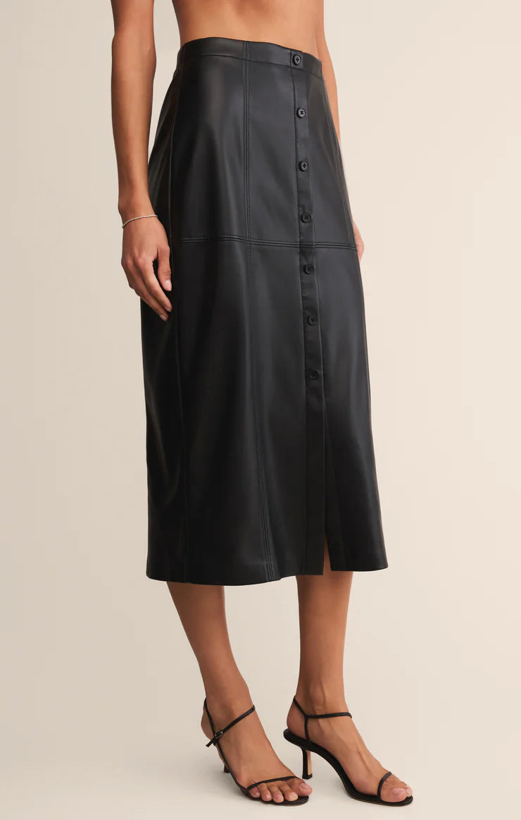 Reine Faux Leather Skirt