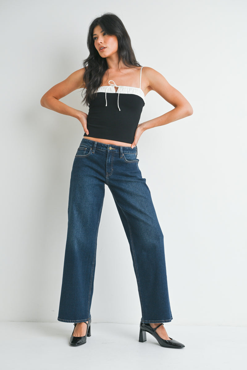 Wide Leg Petite Jeans