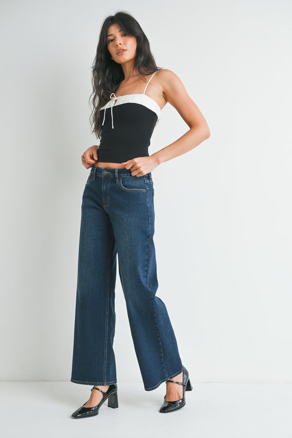 Wide Leg Petite Jeans