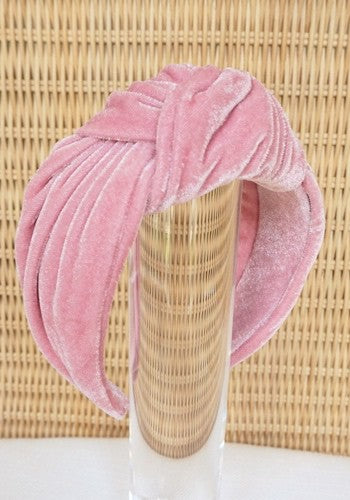 Velvet Top Knot Headband