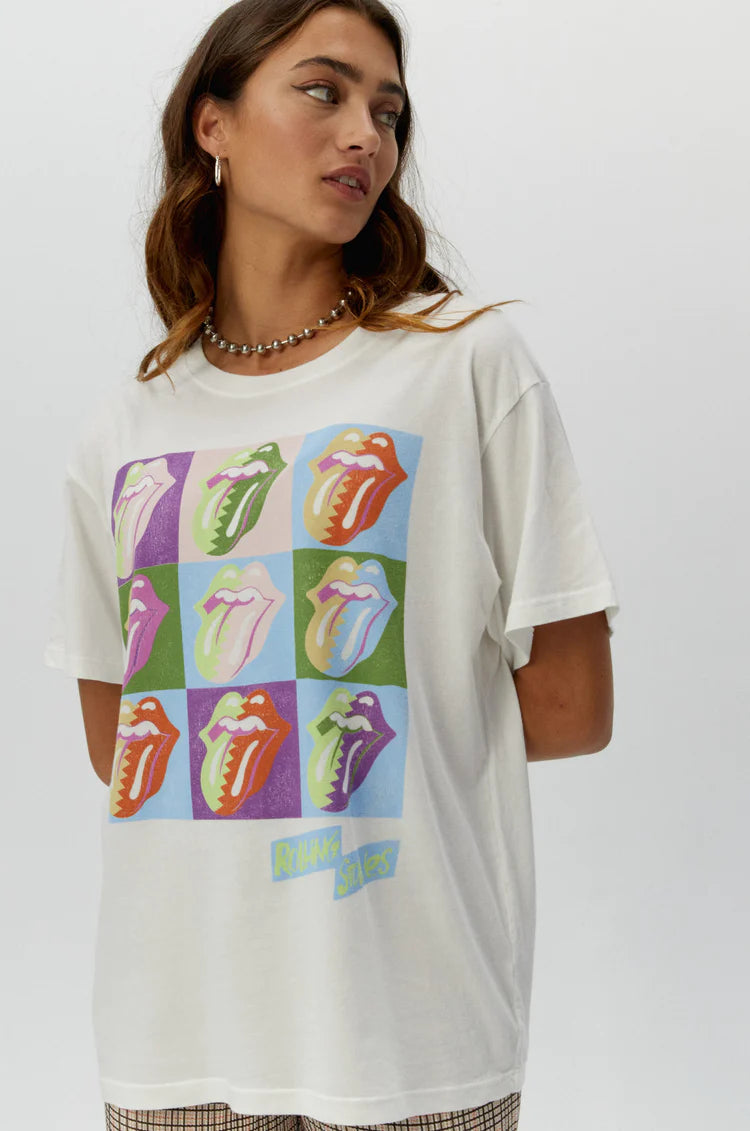 Rolling Stones 9 Licks Boyfriend Tee
